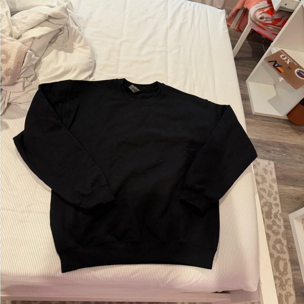 Black crewneck plain Sweatshirt